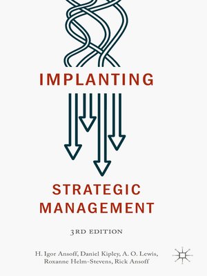 cover image of Implanting Strategic Management